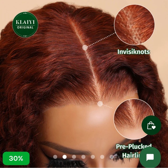 Reddish brown lace front wig - Picture 6 of 6